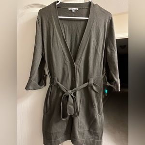 Dalia Collection Brown Sweater jacket